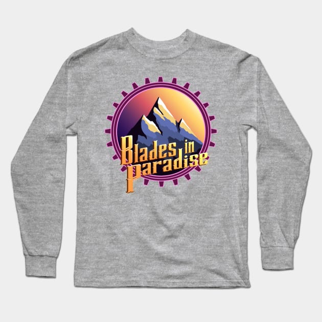 Blades in Paradise Logo Long Sleeve T-Shirt by BardRockCafe